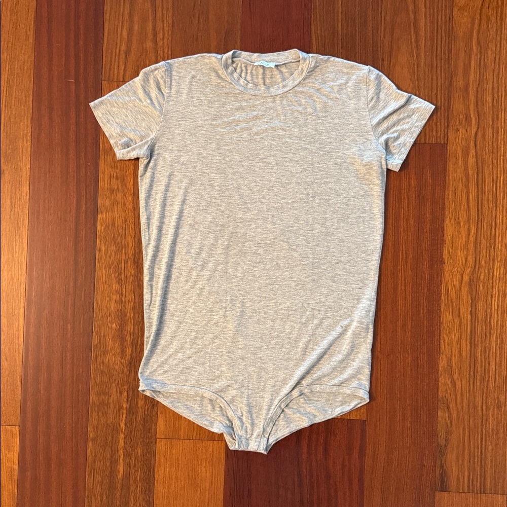ALIX NYC Bodysuit T-shirt in Grey